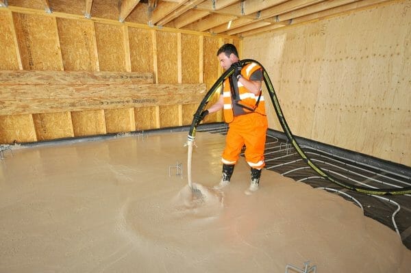thermo screed pour